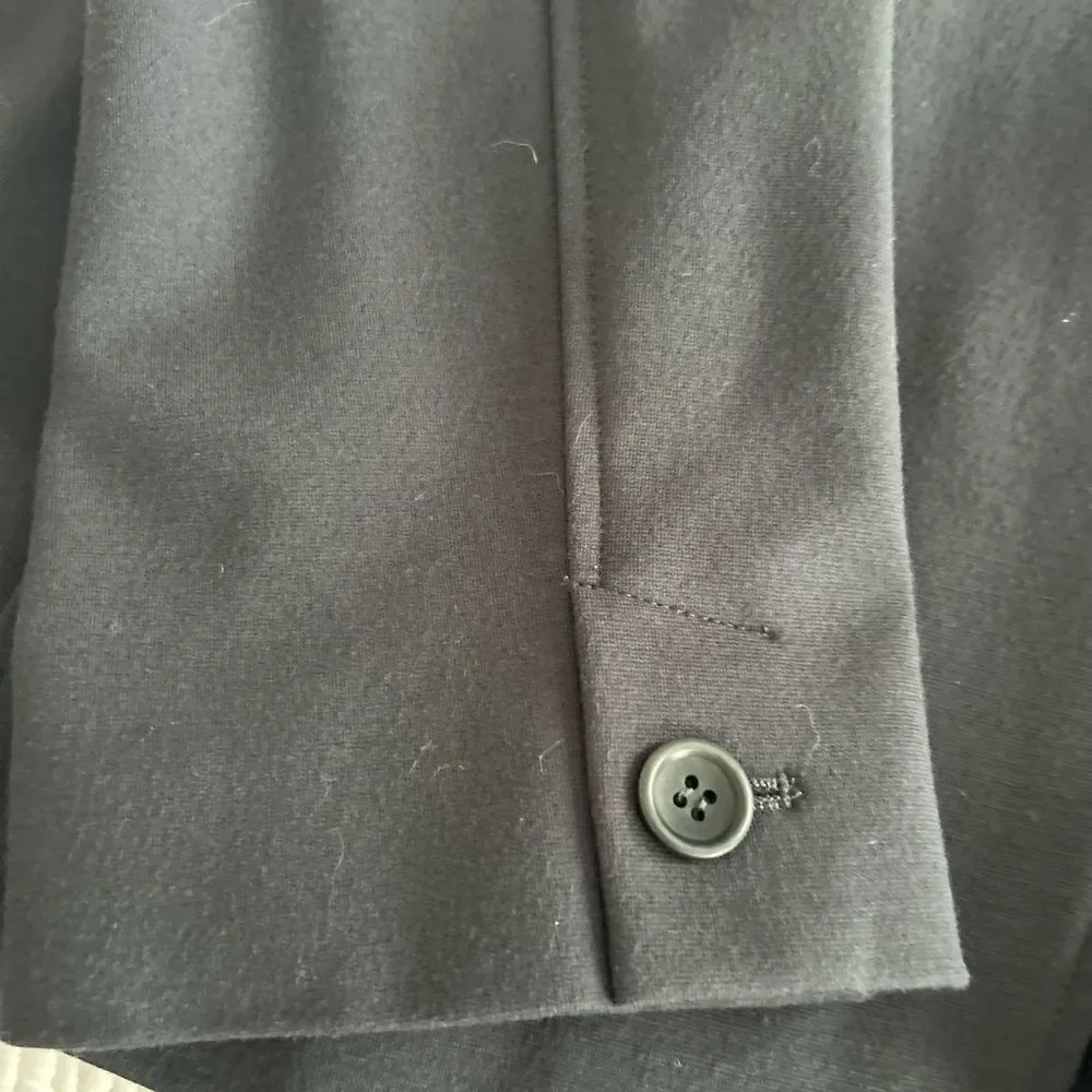 Eileen Fisher System Women’s Charcoal Gray Button Blazer Silk Lining Size Large - Picture 10 of 12